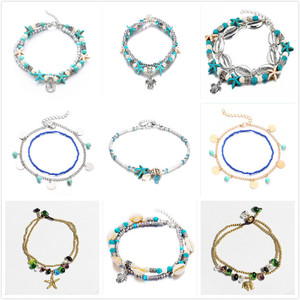 If Artilady-Bracelet de cheville en perles coquillage pour femmes, nouvelle collection, style <span class=keywords><strong>Vintage</strong></span>, bohème, bijou de jambes, chaîne de cheville, cadeau - Product Image 5