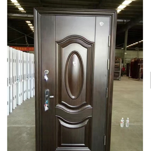 Puerta de entrada delantera de acero para Exterior, puerta de seguridad para casa, nuevo modelo barato, <span class=keywords><strong>2022</strong></span> - Product Image 5