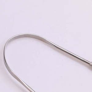 Profesional de acero inoxidable eliminar el mal aliento con la lengua de la barredora la lengua limpiador raspador - Product Image 4