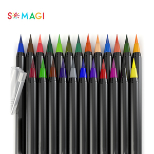 Acuarela cepillo punta de la pluma-punta Flexible pintura cepillo agua color marcador plumas para los niños para colorear - Product Image 1