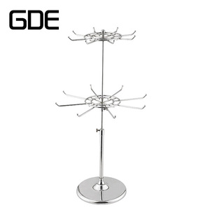 chrome <strong>pegboard</strong> <strong>shelf</strong> rotate phone hook display rack - Product Image 2