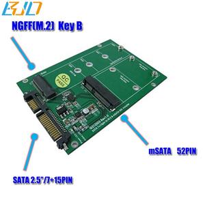 NGFF M.2 SSD & MSATA zu 2,5 "3,5" SATA III SATA 3,0 Adapter Konverter Karte Unterstützung 30/ 42/60/80mm M.2 NGFF SSD - Product Image 4