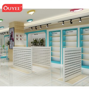 Ideas de diseño de tienda de tela para bebés, vitrina de exhibición de ropa para niños, tiendas de venta al por menor, fabricantes de muebles de exhibición de tela