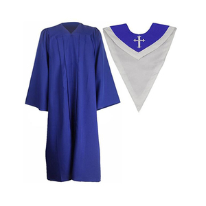 Abito corale di colore viola <span class=keywords><strong>e</strong></span> bianco con sovrapposizione di coro di design personalizzato - Product Image 6