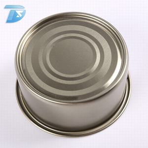 Conservera de atún de fábrica de hojalata ronda fácil abrir la tapa metálica de estaño comida buena con clip - Product Image 3