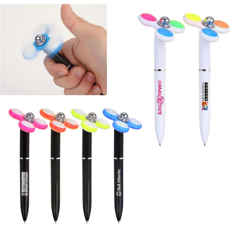 china supplier wholesale multifunction novelty custom logo fidget spinner fancy pen