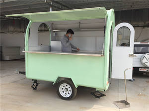 <span class=keywords><strong>ไทย</strong></span>ทอดไอศครีมม้วนรถเข็นรถพ่วง,กาแฟมือถือรถบรรทุกอาหารสำหรับน้ำแข็งโกน - Product Image 2