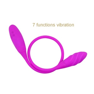 7 velocidad vibración doble lados lesbiana coqueteando USB recargable vibrador bala - Product Image 3