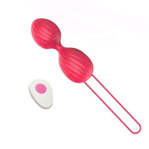 Citrouille Télécommande Ben Wa Ball Bullet Vibrateur pour <span class=keywords><strong>les</strong></span> Femmes Vagin Serrer - Product Image 1