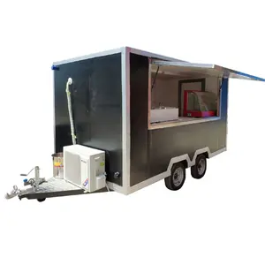 Trailer Makanan Donat Desain Modern/Gerobak Makanan Popcorn/Truk Kopi Jalan