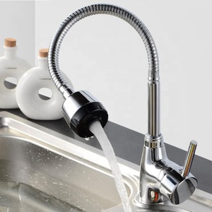 Fábrica polido misturador de água quente e fria mangueira flexível torneira pia torneira da cozinha - Product Image 2