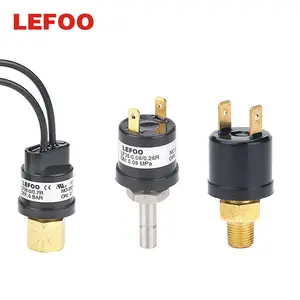 Pressure Switch For Compressor LEFOO Heat Pump Pressure Switch LF08 For Compressor Machine Auto Reset Mini Air Compressor Pressure Controller