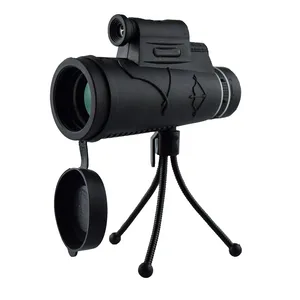 Monoculare Telescopio, 12x50 Monoculare Compatto Scope con Smartphone Mount & Treppiede per Adulti Bird Watching Caccia Concerti Trav