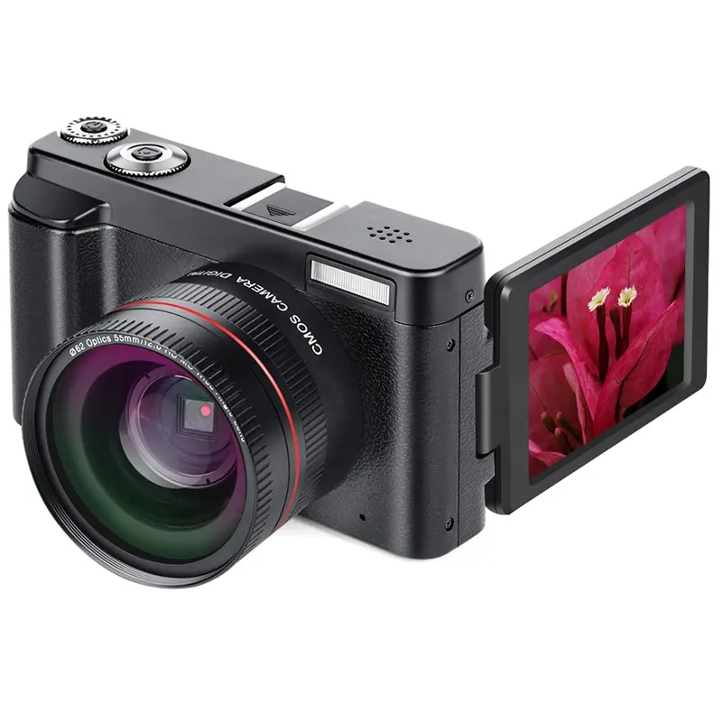 Kamera Dslr HD 3 Inci 48MP 4K, Kamera Wifi Murah Video Digital Definisi Tinggi