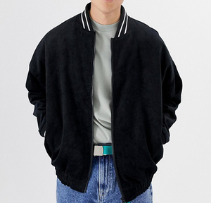 Personnalisé Surdimensionné Hiver Bomber Homme En Velours Côtelé Doudoune - Product Image 1