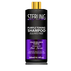 Purple toning magic hair color shampoo for hair dye