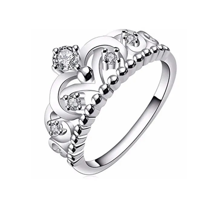 High Quality 925 silver crown shaped rings