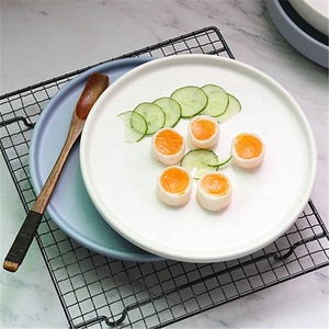 10 pulgadas barato <span class=keywords><strong>ronda</strong></span> simple de cerámica de gres blanco de la placa de la cena <span class=keywords><strong>en</strong></span> el hotel - Product Image 5