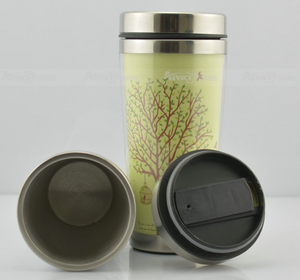 Bán Buôn Đôi Tường Cách Nhiệt Chân Không Du Lịch <span class=keywords><strong>Mug</strong></span> 15Oz 450Ml Thép Không Gỉ Cốc Cà Phê Với Giấy Chèn - Product Image 2