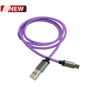 Venta al por mayor 2 en <span class=keywords><strong>1</strong></span> doble precio barato cableado Usb a un 2,<span class=keywords><strong>0</strong></span> de Nylon trenzado de cargador de Cable Micro Usb - Product Image 1