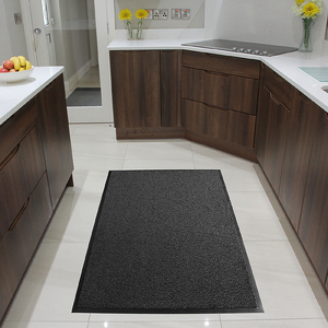 Tapis antidérapant d'intérieur/extérieur de tapis gris imperméable d'entrée avec la caractéristique absorbante faite de caoutchouc - Product Image 5