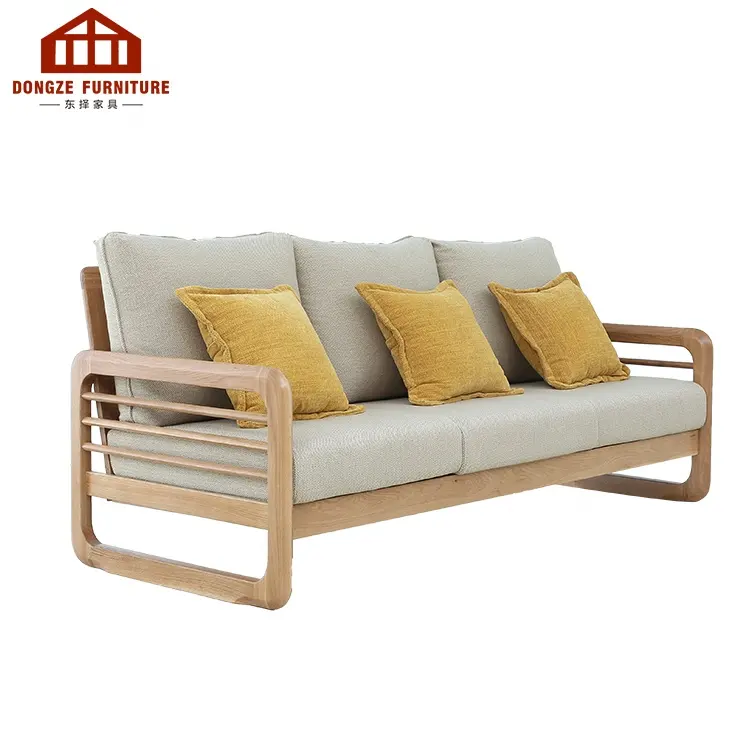 Modern Wood Frame Living Room Furniture Sectional Sofa