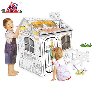 Casetta giocattolo Doodle <span class=keywords><strong>fai</strong></span> <span class=keywords><strong>da</strong></span> te per bambini casetta <span class=keywords><strong>da</strong></span> gioco Indoor in cartone con EN71 - Product Image 2