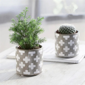 <span class=keywords><strong>Cilindro</strong></span> de moderno estilo boda decorativa plantador ollas/plantas suculentas, olla de cerámica con tapa de cristal - Product Image 4