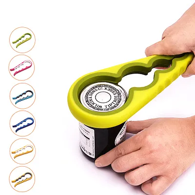 Vendita calda gadget cucina accessori da cucina utensili 4 in 1 multi funzione barattolo di plastica apriscatole