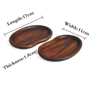 Plato de aperitivos Vintage hecho a mano, de madera de <span class=keywords><strong>Catalpa</strong></span>, con forma de anacardo - Product Image 6