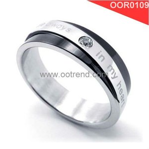 Grabado personalizado amor verdadero espera promesa anillo de pureza para Christian a baja cantidad - Product Image 1