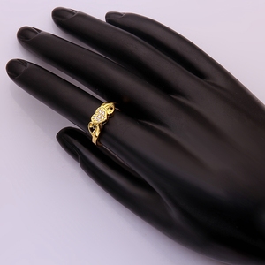 Or-plaqué or <span class=keywords><strong>rose</strong></span> cube zircon en forme <span class=keywords><strong>de</strong></span> coeur 7 #8 # femmes bague <span class=keywords><strong>de</strong></span> mariage - Product Image 6
