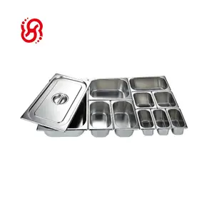 Qualität 1,0 201 & 304 Edelstahl Gastro Lebensmittel Container GN Pan