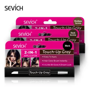 Sevich Temporary Hair Color Dye Hair Touch Up Gray for Cover of Gray Hair