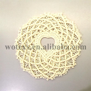 TR1004 vendita Calda <span class=keywords><strong>runner</strong></span> macrame decorazione Maglia di cotone stuoia di tabella accessori di cerimonia nuziale Rotonda boho macrame <span class=keywords><strong>runner</strong></span> - Product Image 4