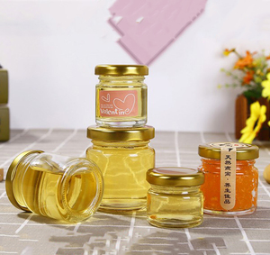 Giá Rẻ Hexagon Rõ Ràng 100Ml 150Ml 500Ml Vòng Mật Ong Kem Thủy Tinh Jar Lưu Trữ Với Nắp - Product Image 6