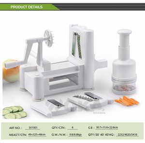 Máquina para hacer fideos <span class=keywords><strong>de</strong></span> calabacín y verduras y picadoras <span class=keywords><strong>de</strong></span> <span class=keywords><strong>cebolla</strong></span> en espiral <span class=keywords><strong>de</strong></span> <span class=keywords><strong>mejor</strong></span> precio - Product Image 3