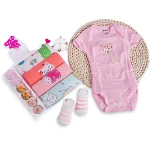 Fabriek Direct Prijs Baby Bodysuit Kleding Pasgeboren Romper Met Sokken Wassen Baby Blank Koreaanse Romper