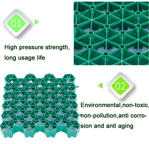 Grille d'herbe en plastique pavés d'allée en nid d'abeille paysage matériel - Product Image 2