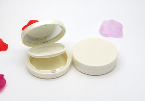 Boîte à poudre cosmétique <span class=keywords><strong>vide</strong></span> compacte noire et blanche à double couche, diamètre intérieur 55 mm, pour blush, bronzer, avec miroir - Product Image 4