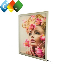 Wand Montiert Hängenden Slim <span class=keywords><strong>Led</strong></span> Aluminium Rahmen <span class=keywords><strong>Flip</strong></span> <span class=keywords><strong>Open</strong></span> Werbung Poster Rahmen Licht <span class=keywords><strong>Box</strong></span> - Product Image 1