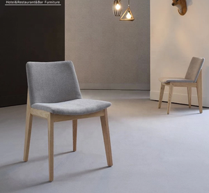 <span class=keywords><strong>Chaise</strong></span> de restaurant blanche de style canadien moderne, <span class=keywords><strong>chaise</strong></span> de salle à manger rembourrée en bois - Product Image 3