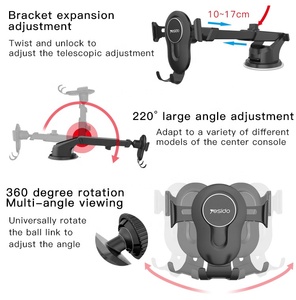 Chine Fabrication Pliable Mobile Support de Téléphone Réglable Gravité Ca rPhone Mount Holder - Product Image 4