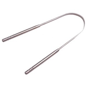 Profesional de acero inoxidable eliminar el mal aliento con la lengua de la barredora la lengua limpiador raspador - Product Image 1