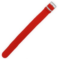 Vente en gros Bracelet de montre traditionnel personnalisé 18mm 20mm 22mm Bracelet de montre rouge en perlon