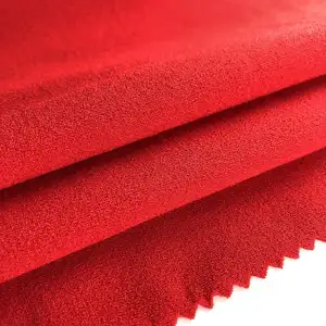 Shaoxing supplier knitted scuba crepe techno plain dyed 97% polyester 3% spandex dress fabric