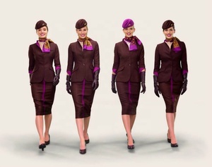 Airasia singapour — uniforme d'avion de bonne qualité, fentes, singapour, pour femmes