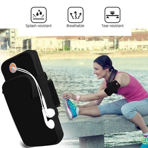 Exercise Workout Running Fitness Double Pockets Universal <strong>Smartphone</strong> Waterproof Arm <strong>Bag</strong> with Earphone Hole for iPhone - Product Image 6