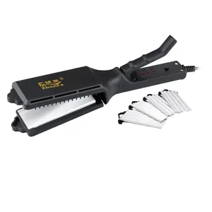 Wholesale Changeable Plates Flat Titanium Iron Private Label 3 In 1 Hair Straightener