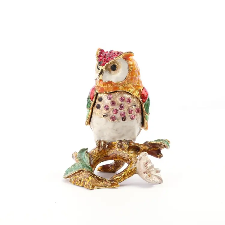 패션 custom design 홈 장식 합금 owl 만드는 법 jewelry box